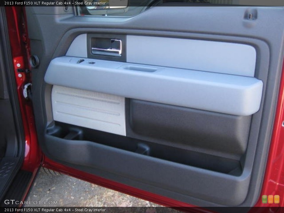 Steel Gray Interior Door Panel for the 2013 Ford F150 XLT Regular Cab 4x4 #72715163