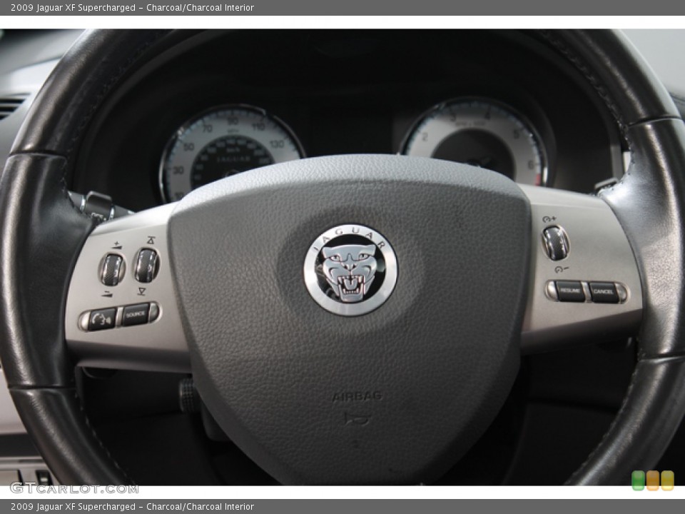 Charcoal/Charcoal Interior Steering Wheel for the 2009 Jaguar XF Supercharged #72715547