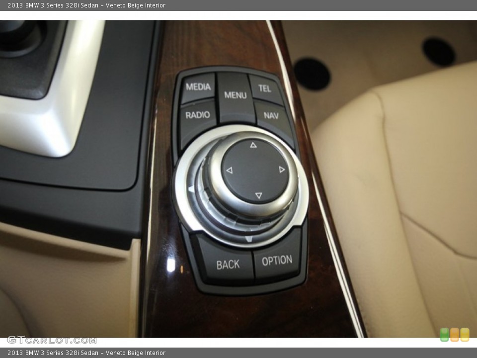 Veneto Beige Interior Controls for the 2013 BMW 3 Series 328i Sedan #72716795