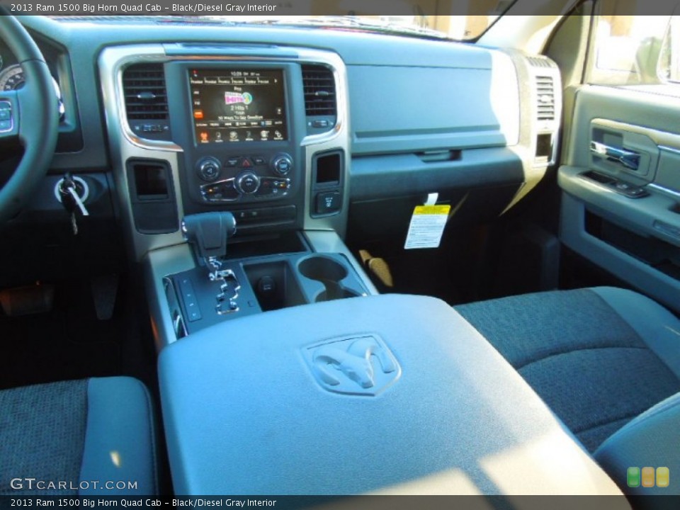 Black/Diesel Gray Interior Dashboard for the 2013 Ram 1500 Big Horn Quad Cab #72717096