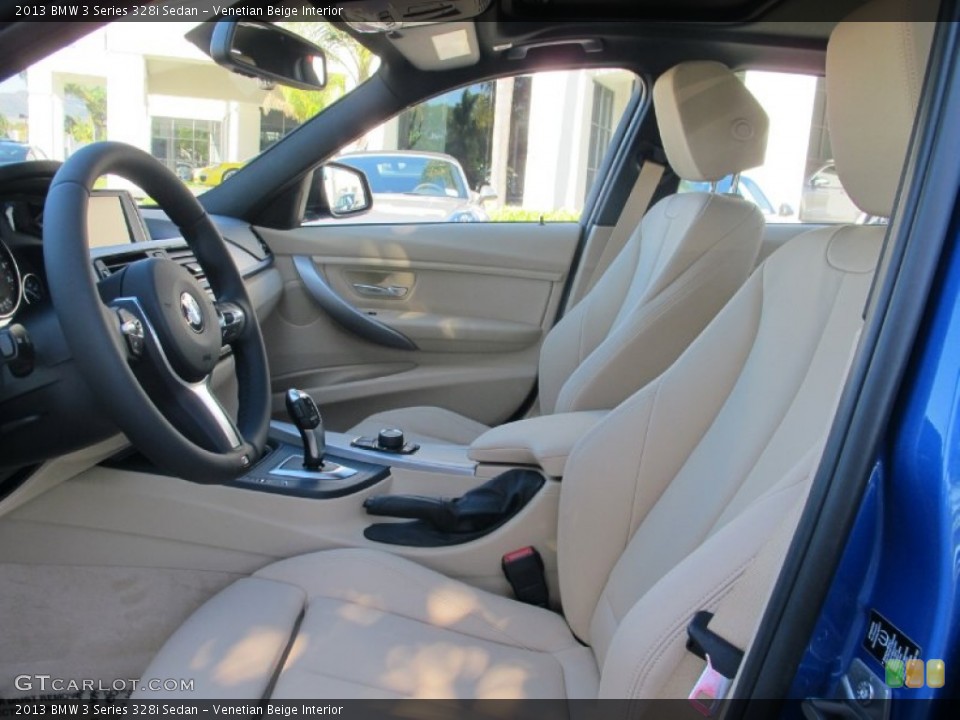 Venetian Beige Interior Front Seat for the 2013 BMW 3 Series 328i Sedan #72717237