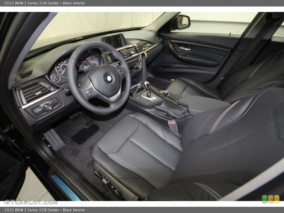 Black Interior Front Seat for the 2013 BMW 3 Series 328i Sedan #72717245