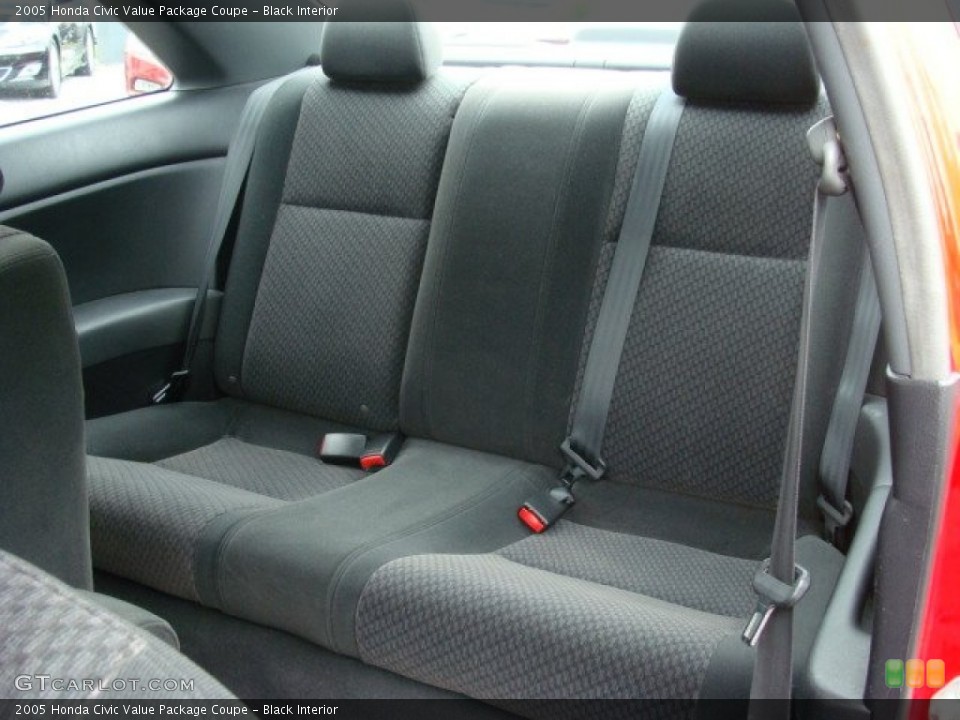 Black Interior Rear Seat for the 2005 Honda Civic Value Package Coupe #72718874