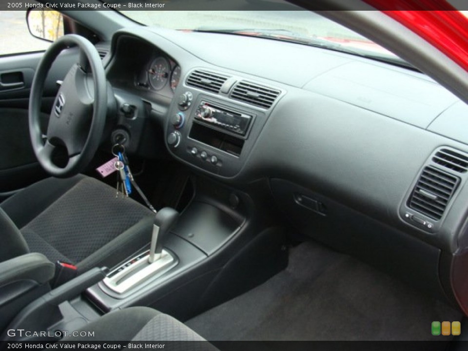 Black Interior Dashboard for the 2005 Honda Civic Value Package Coupe #72718955