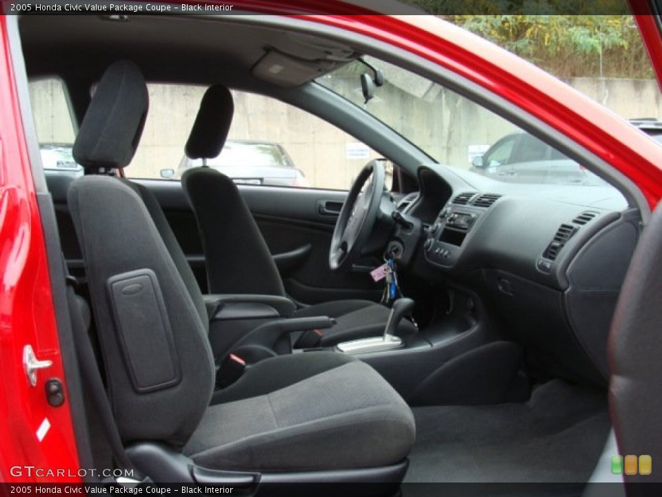 Black Interior Photo for the 2005 Honda Civic Value Package Coupe #72718976