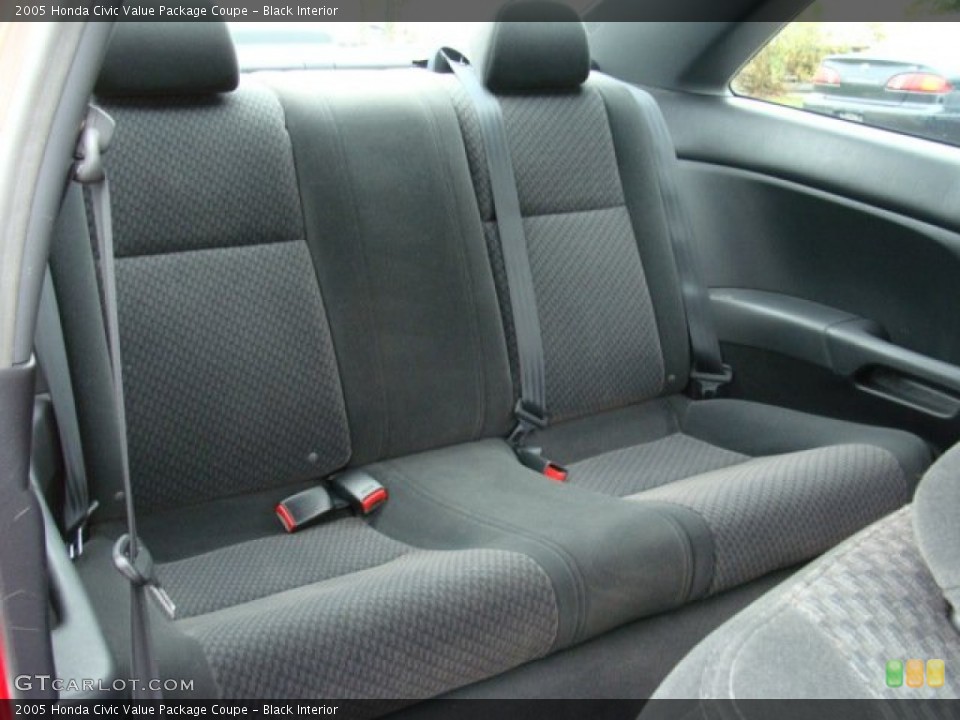 Black Interior Rear Seat for the 2005 Honda Civic Value Package Coupe #72719000
