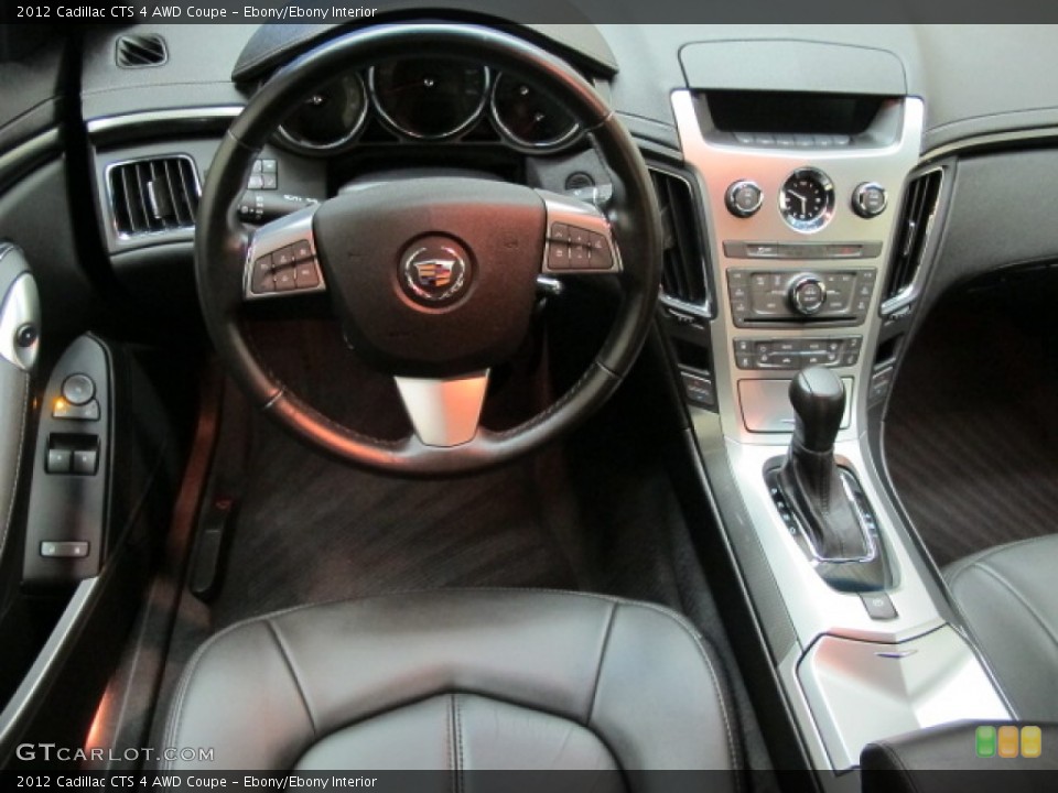 Ebony/Ebony Interior Dashboard for the 2012 Cadillac CTS 4 AWD Coupe #72719018