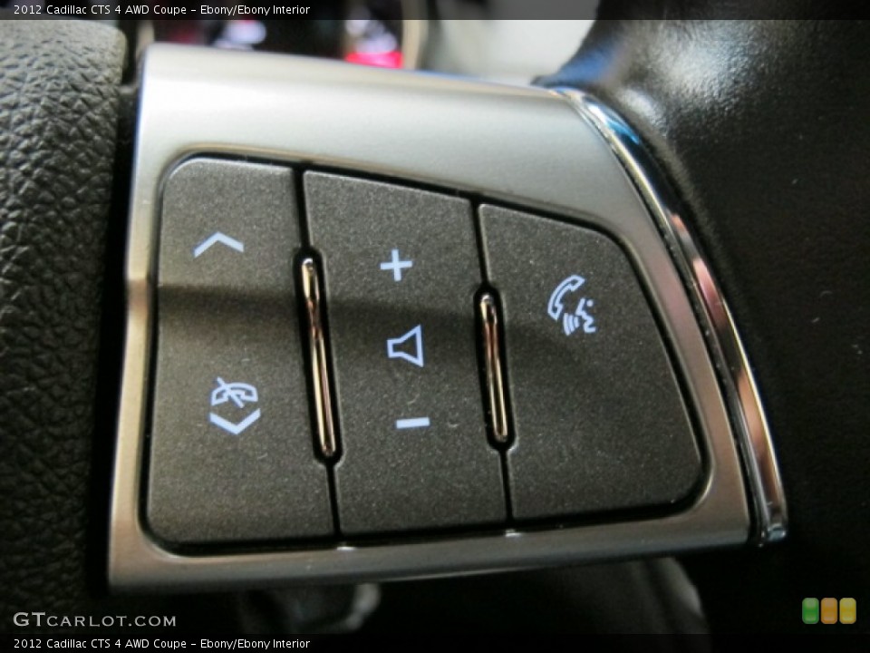 Ebony/Ebony Interior Controls for the 2012 Cadillac CTS 4 AWD Coupe #72719228
