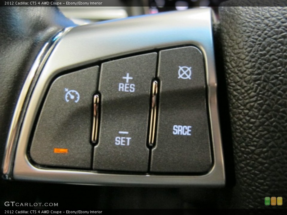 Ebony/Ebony Interior Controls for the 2012 Cadillac CTS 4 AWD Coupe #72719255