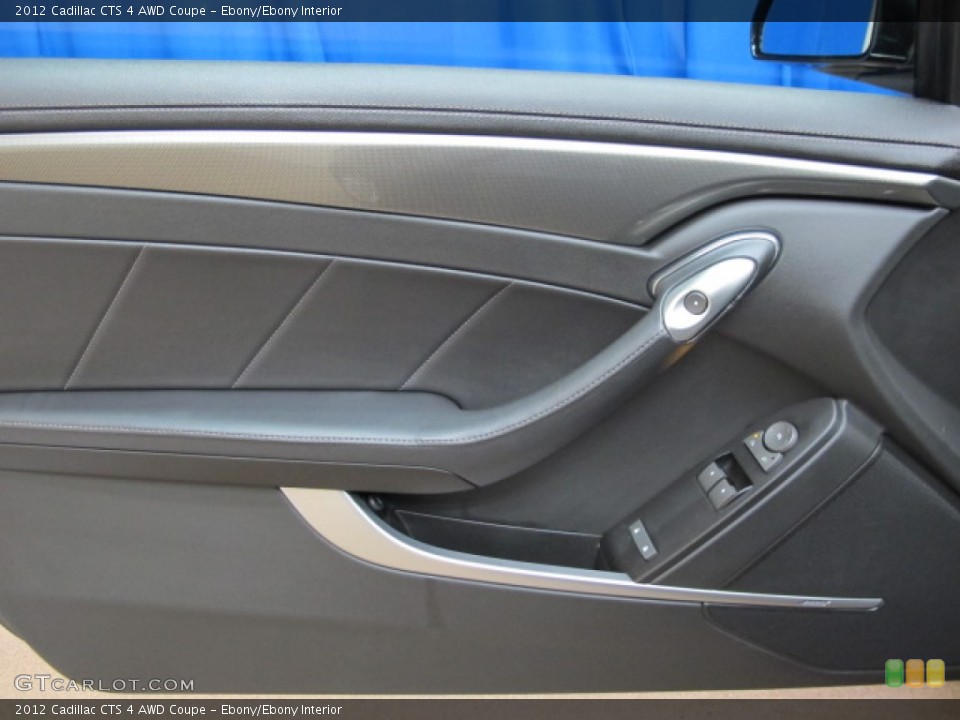 Ebony/Ebony Interior Door Panel for the 2012 Cadillac CTS 4 AWD Coupe #72719354