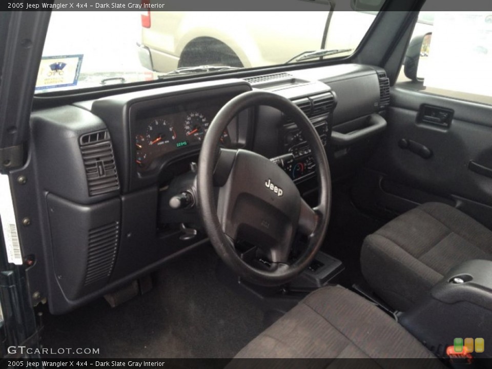Dark Slate Gray Interior Photo for the 2005 Jeep Wrangler X 4x4 #72719837