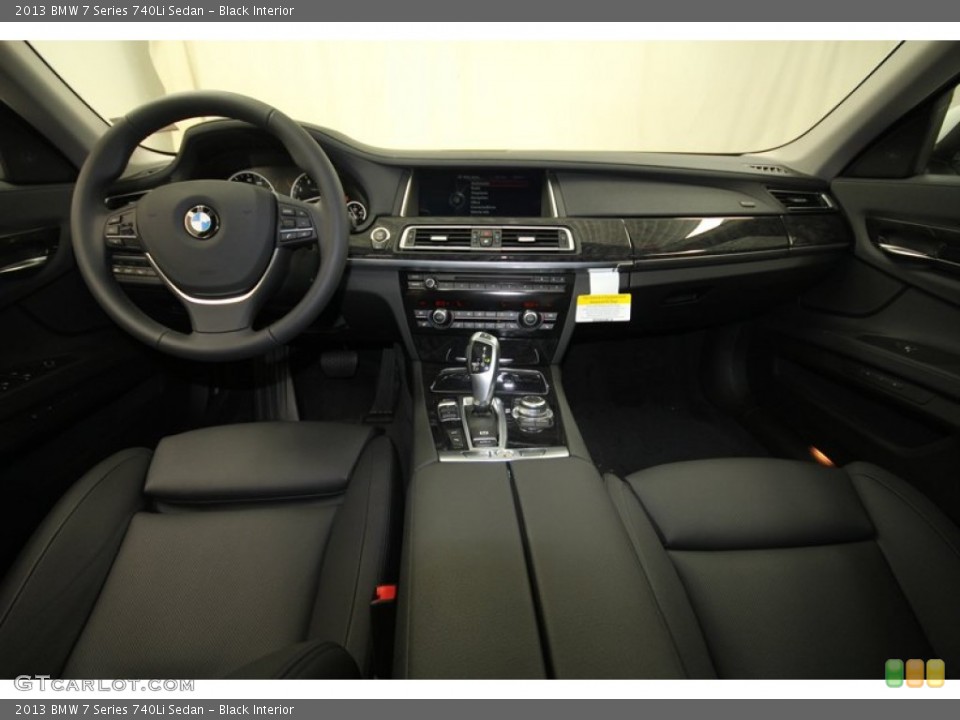 Black Interior Dashboard for the 2013 BMW 7 Series 740Li Sedan #72722483
