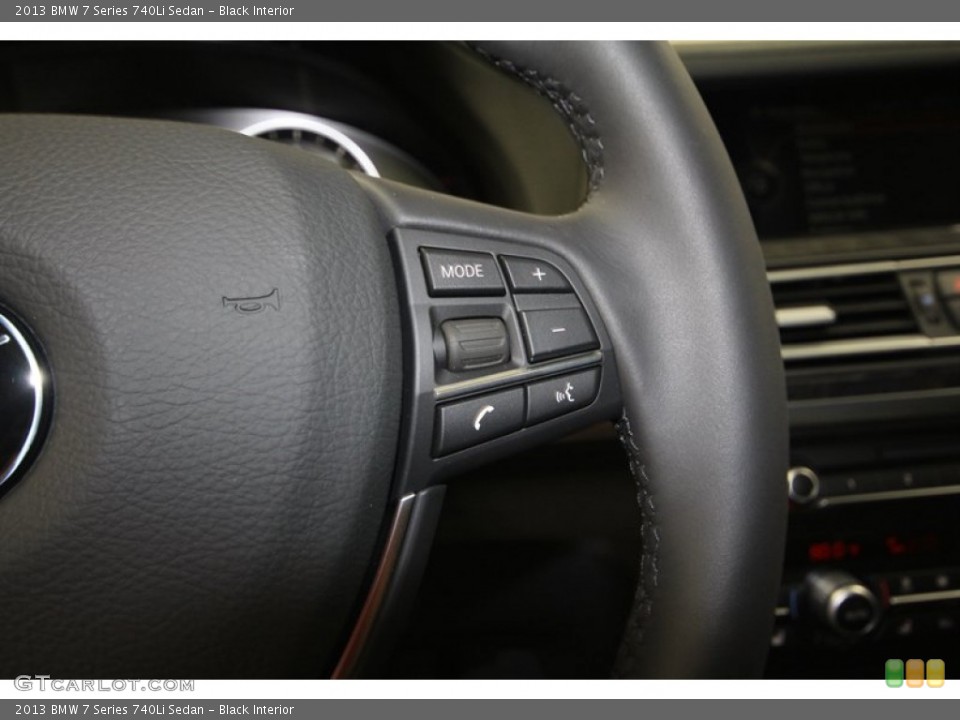 Black Interior Controls for the 2013 BMW 7 Series 740Li Sedan #72722822