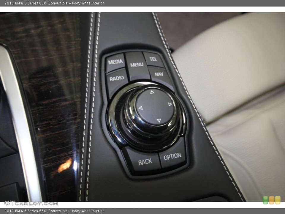 Ivory White Interior Controls for the 2013 BMW 6 Series 650i Convertible #72723383