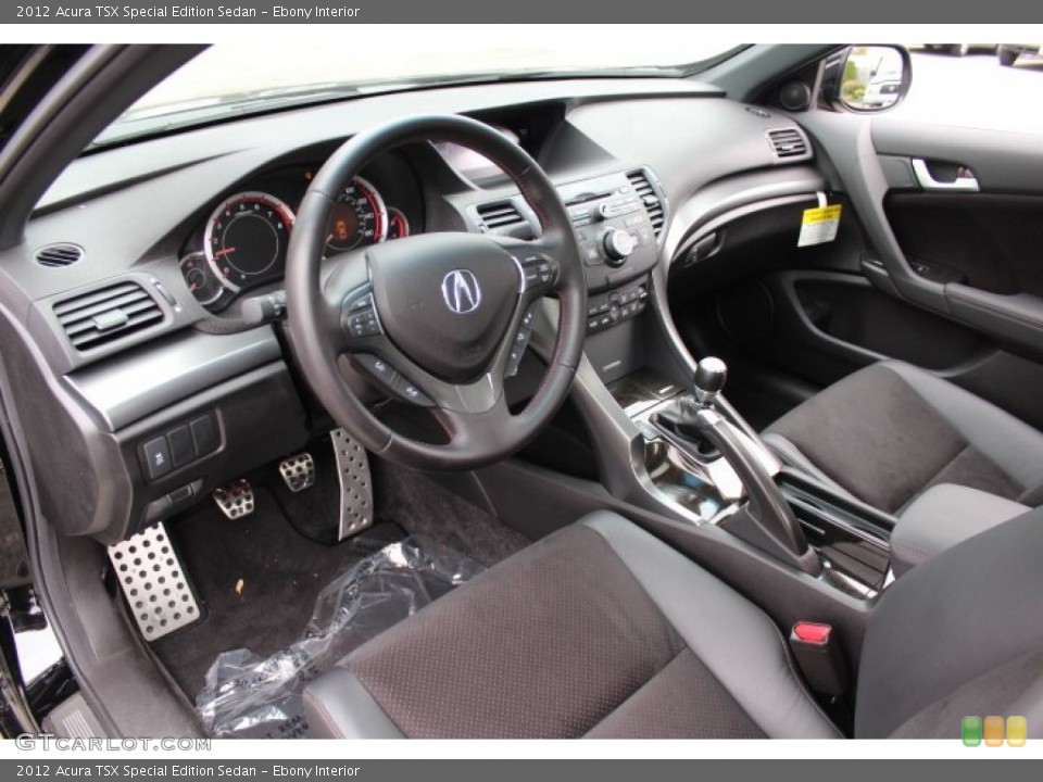 Ebony Interior Prime Interior for the 2012 Acura TSX Special Edition Sedan #72723533