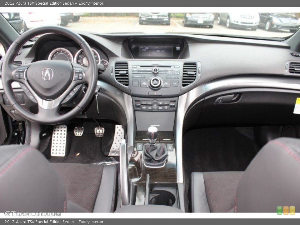 Ebony Interior Dashboard for the 2012 Acura TSX Special Edition Sedan #72723599