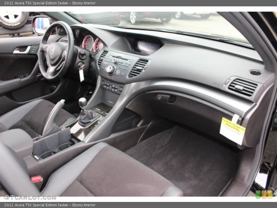 Ebony Interior Dashboard for the 2012 Acura TSX Special Edition Sedan #72723896