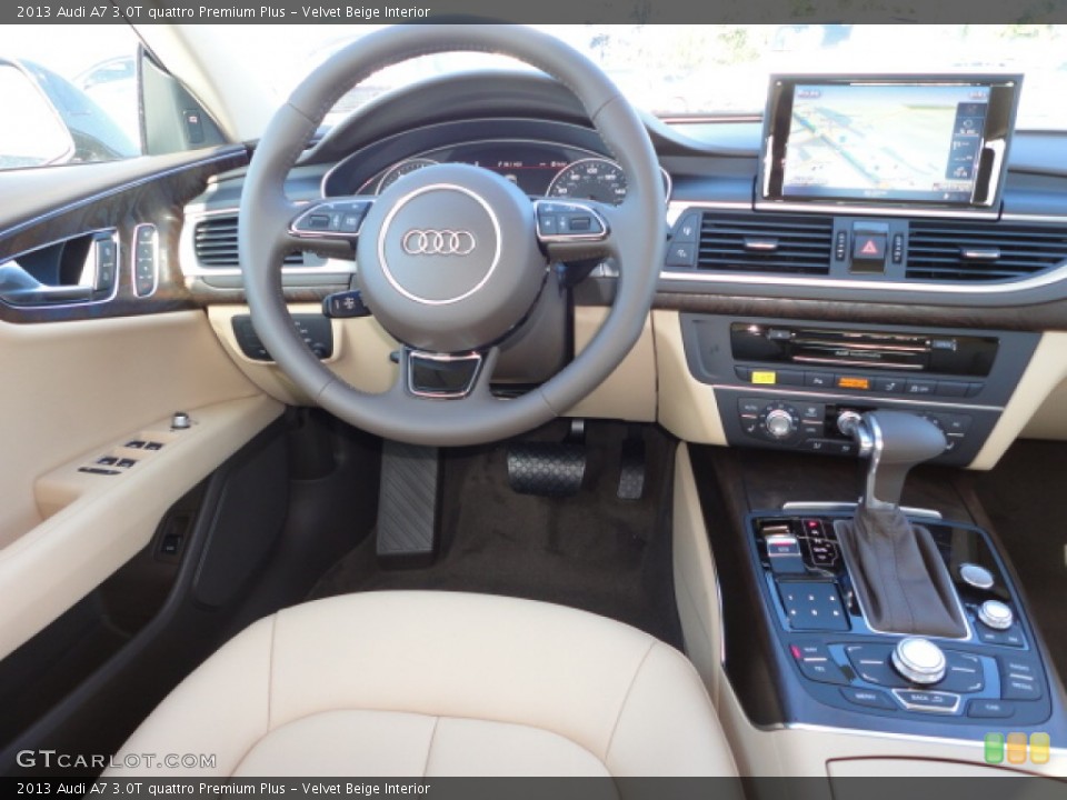 Velvet Beige Interior Dashboard for the 2013 Audi A7 3.0T quattro Premium Plus #72724067