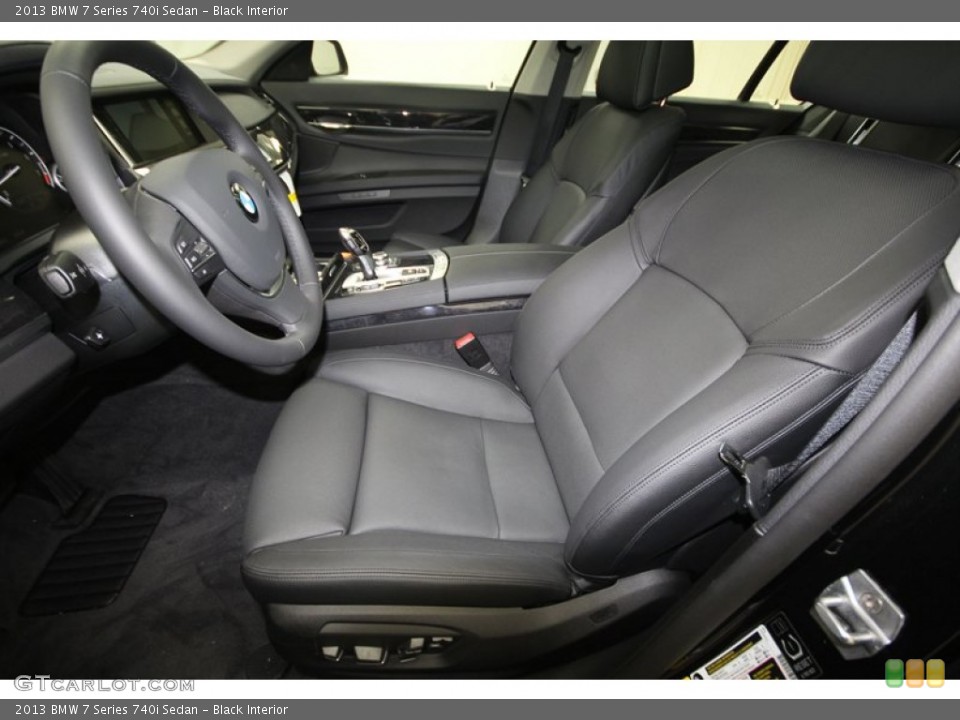 Black Interior Front Seat for the 2013 BMW 7 Series 740i Sedan #72724253