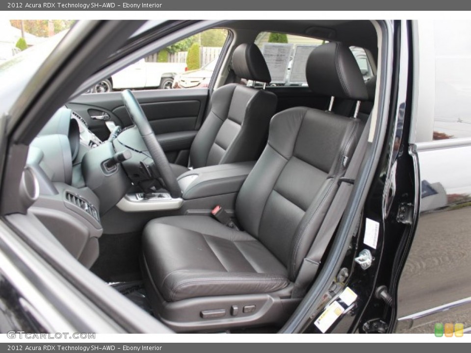 Ebony Interior Front Seat for the 2012 Acura RDX Technology SH-AWD #72724319
