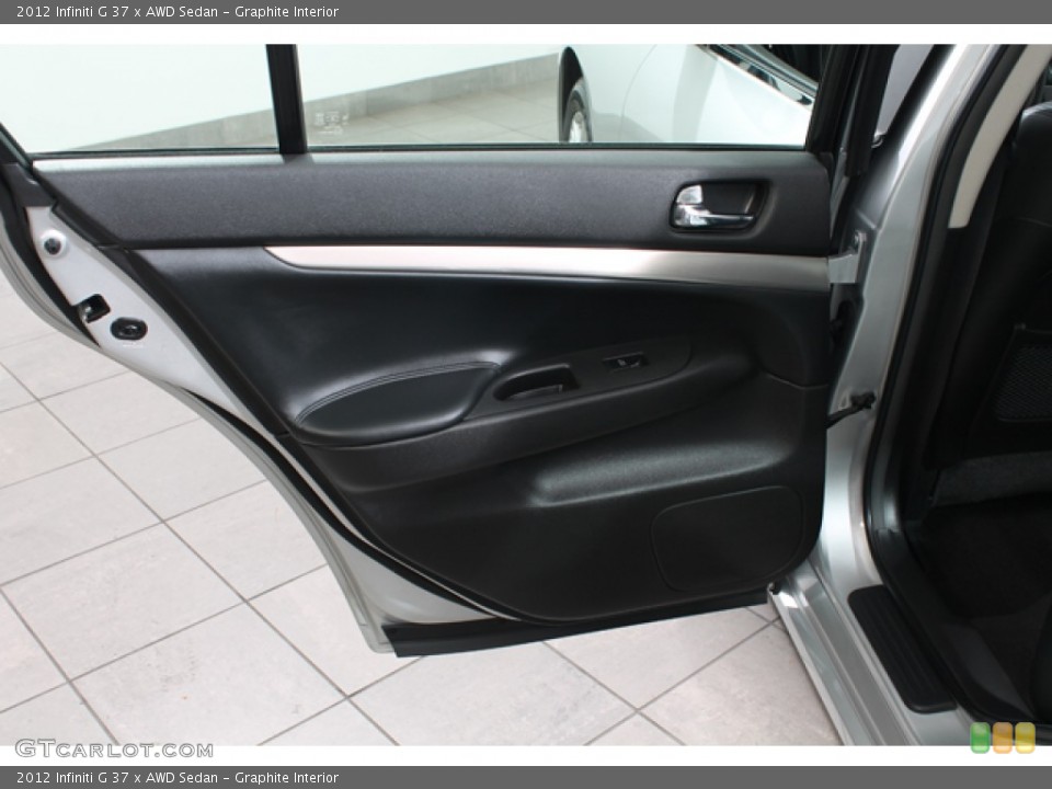 Graphite Interior Door Panel for the 2012 Infiniti G 37 x AWD Sedan #72724418
