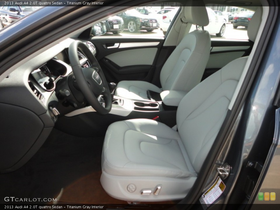 Titanium Gray Interior Front Seat for the 2013 Audi A4 2.0T quattro Sedan #72725864