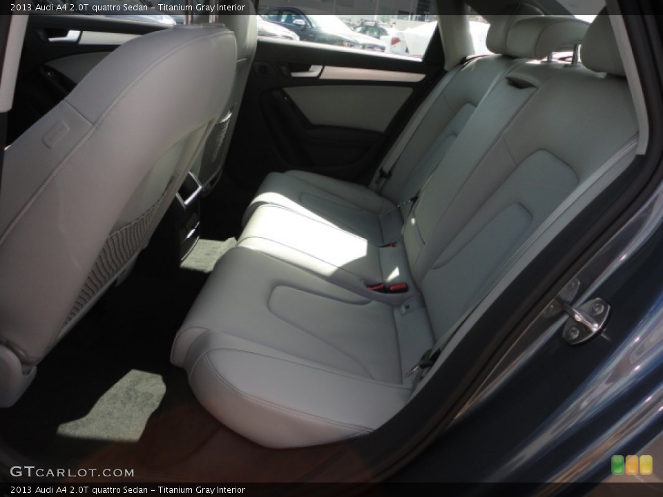 Titanium Gray Interior Rear Seat for the 2013 Audi A4 2.0T quattro Sedan #72725900