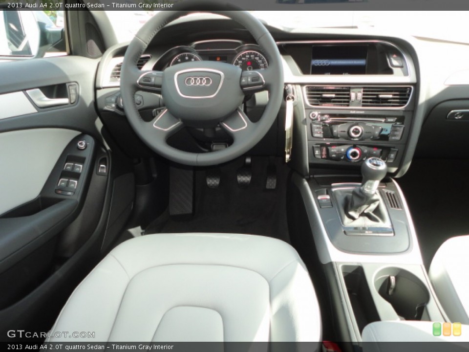Titanium Gray Interior Dashboard for the 2013 Audi A4 2.0T quattro Sedan #72725924