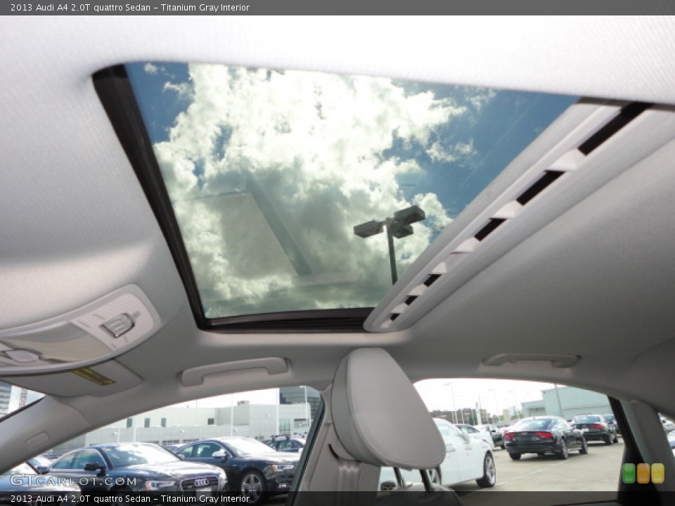 Titanium Gray Interior Sunroof for the 2013 Audi A4 2.0T quattro Sedan #72725972