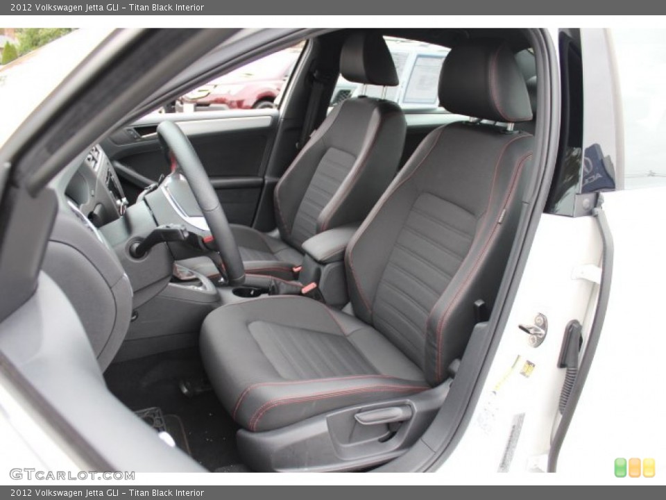 Titan Black Interior Front Seat for the 2012 Volkswagen Jetta GLI #72726479