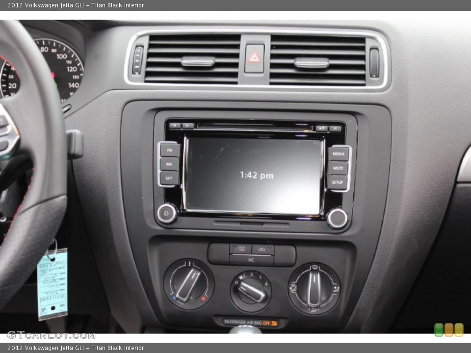 Titan Black Interior Controls for the 2012 Volkswagen Jetta GLI #72726518