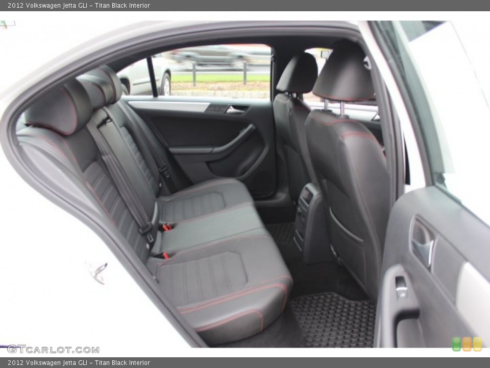 Titan Black Interior Rear Seat for the 2012 Volkswagen Jetta GLI #72726699