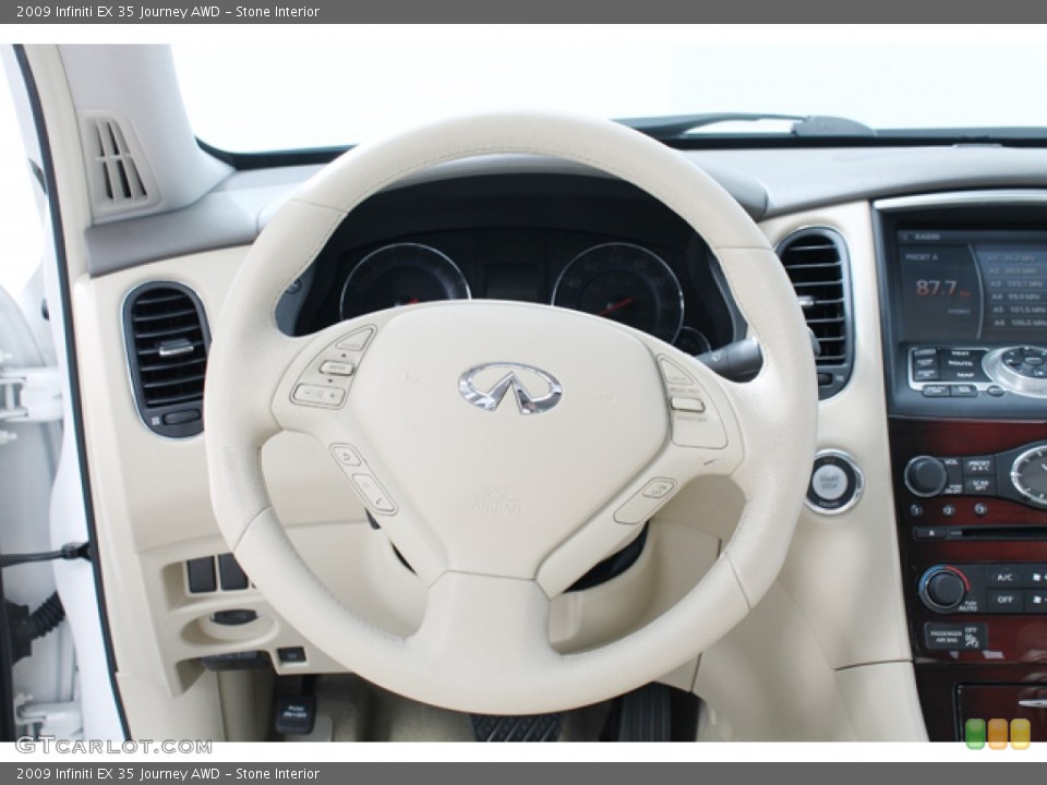 Stone Interior Steering Wheel for the 2009 Infiniti EX 35 Journey AWD #72726779