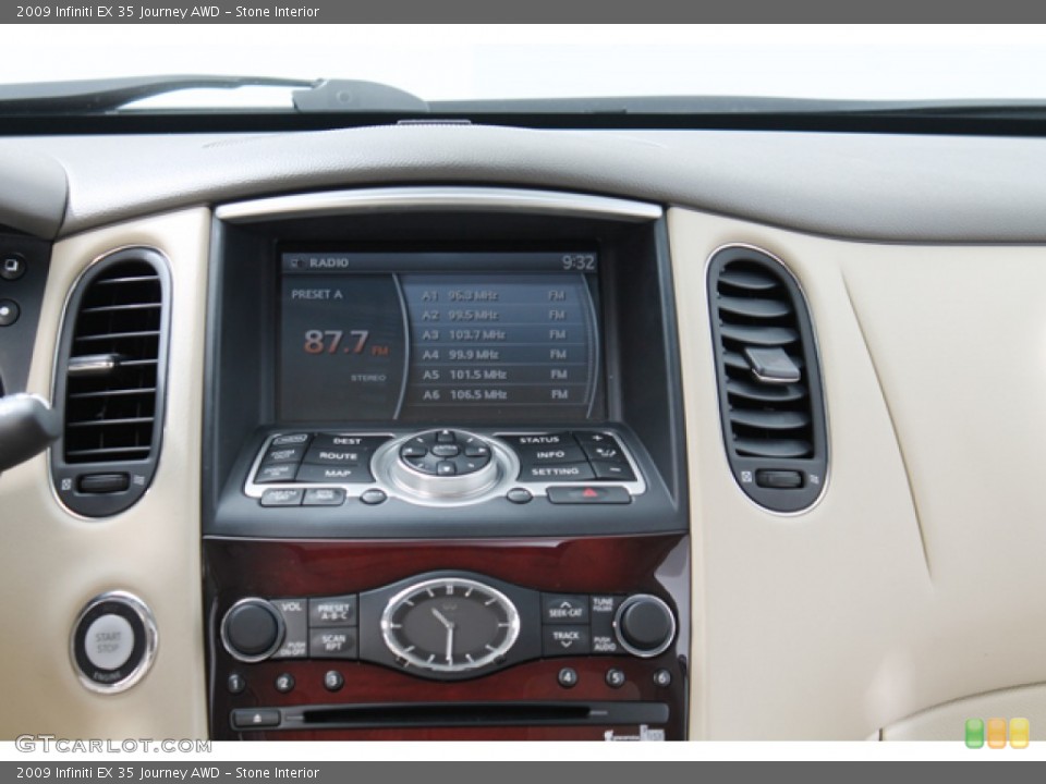 Stone Interior Controls for the 2009 Infiniti EX 35 Journey AWD #72727133