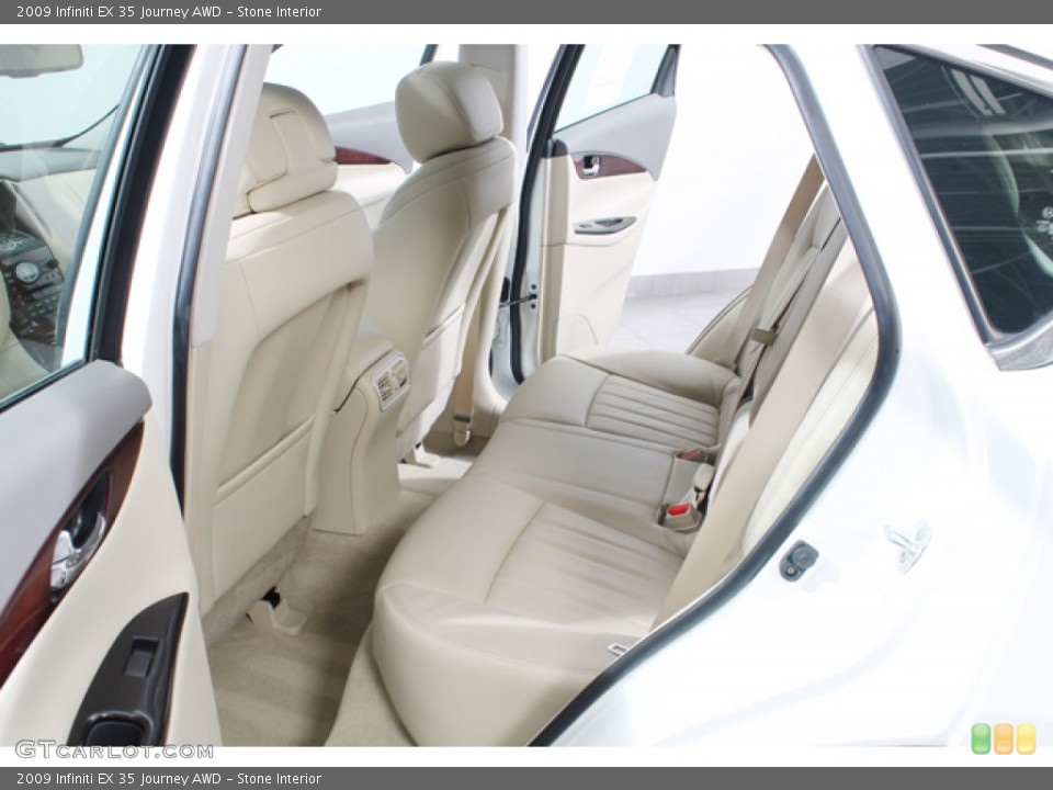Stone Interior Rear Seat for the 2009 Infiniti EX 35 Journey AWD #72727391