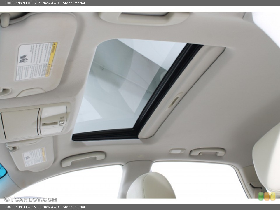 Stone Interior Sunroof for the 2009 Infiniti EX 35 Journey AWD #72727529