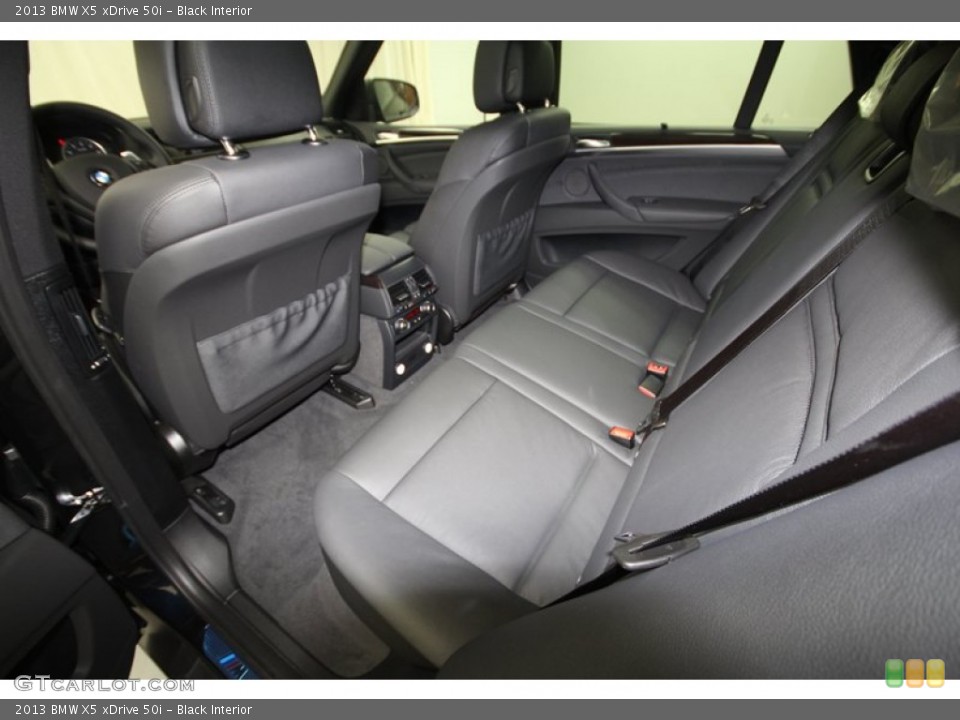 Black Interior Rear Seat for the 2013 BMW X5 xDrive 50i #72727815