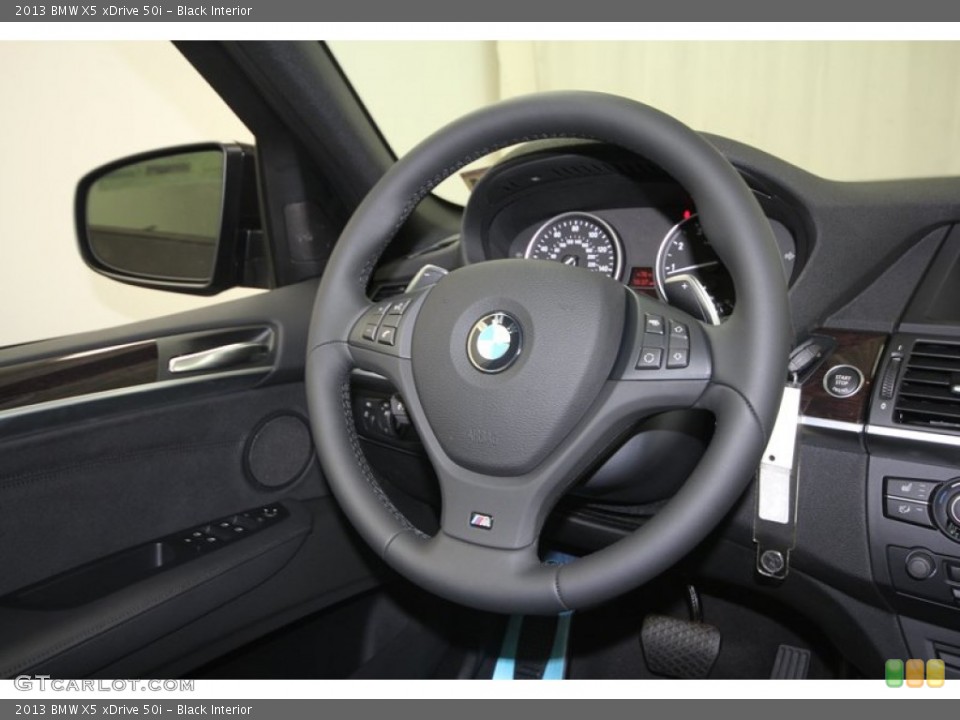 Black Interior Steering Wheel for the 2013 BMW X5 xDrive 50i #72727862