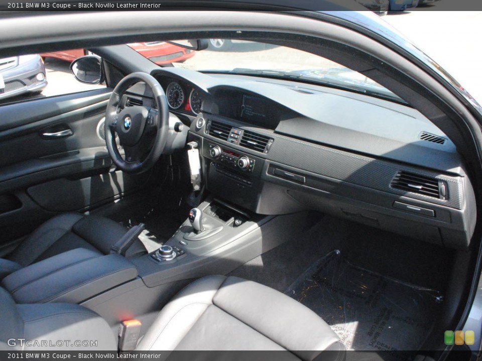 Black Novillo Leather Interior Dashboard for the 2011 BMW M3 Coupe #72728744