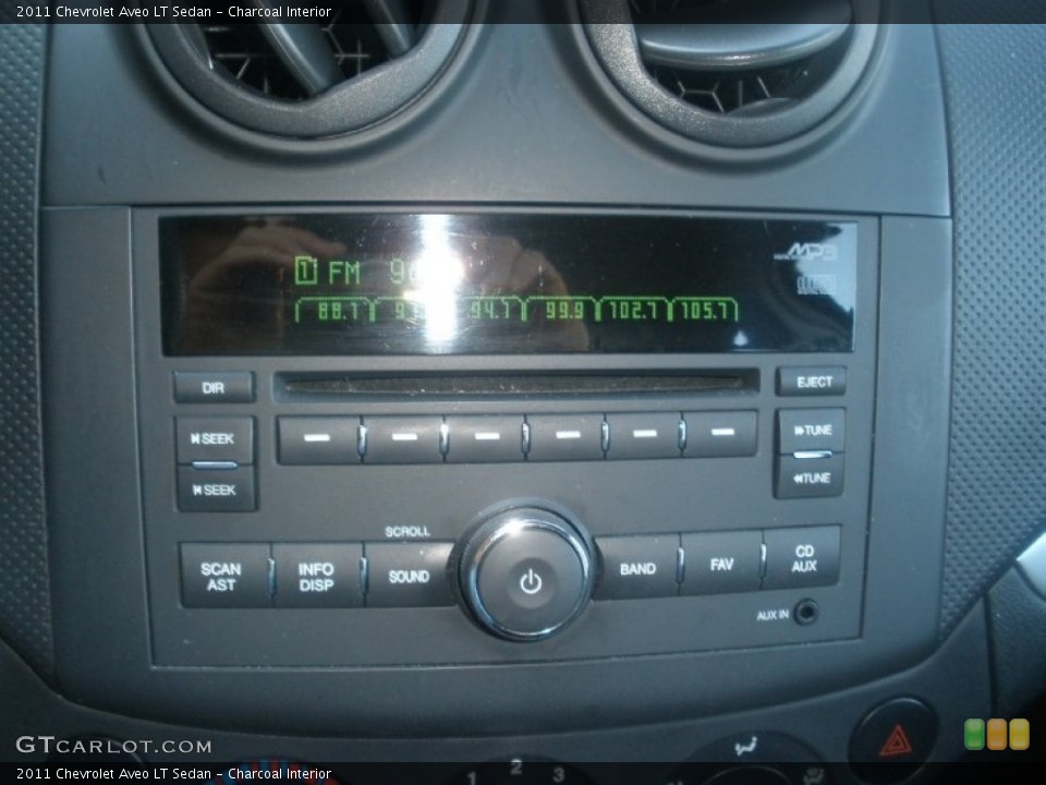 Charcoal Interior Audio System for the 2011 Chevrolet Aveo LT Sedan #72729326