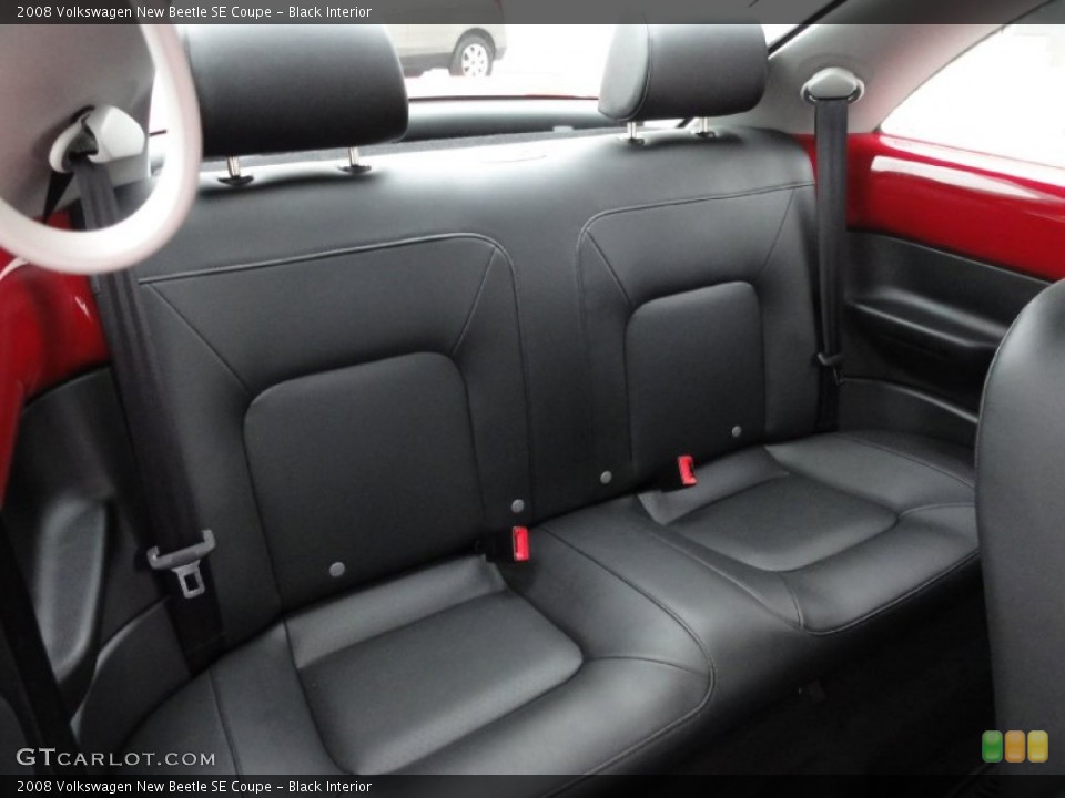 Black Interior Rear Seat for the 2008 Volkswagen New Beetle SE Coupe #72730460