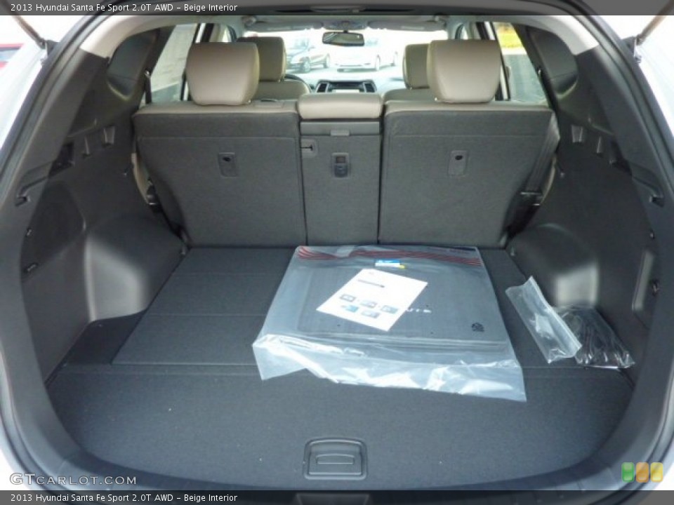 Beige Interior Trunk for the 2013 Hyundai Santa Fe Sport 2.0T AWD #72730534