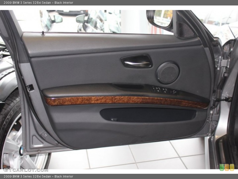 Black Interior Door Panel for the 2009 BMW 3 Series 328xi Sedan #72730675