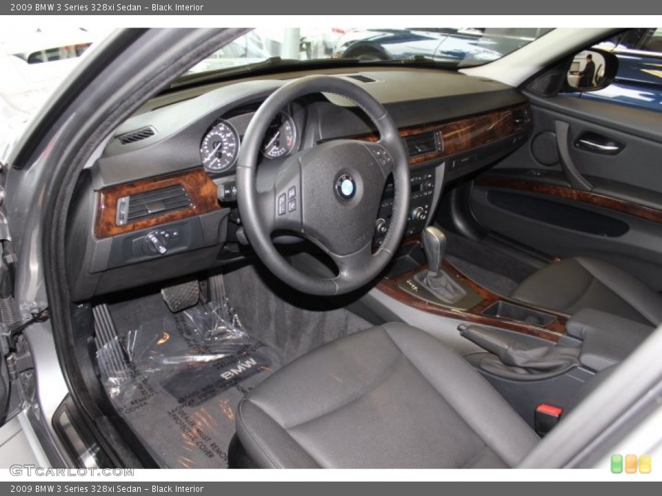 Black Interior Prime Interior for the 2009 BMW 3 Series 328xi Sedan #72730700
