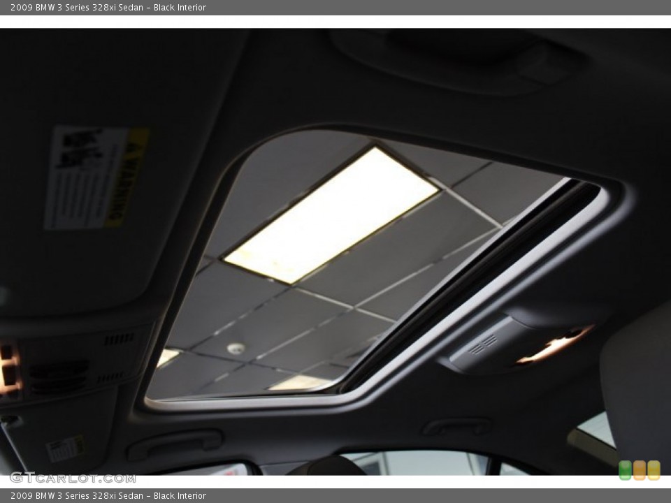 Black Interior Sunroof for the 2009 BMW 3 Series 328xi Sedan #72730904