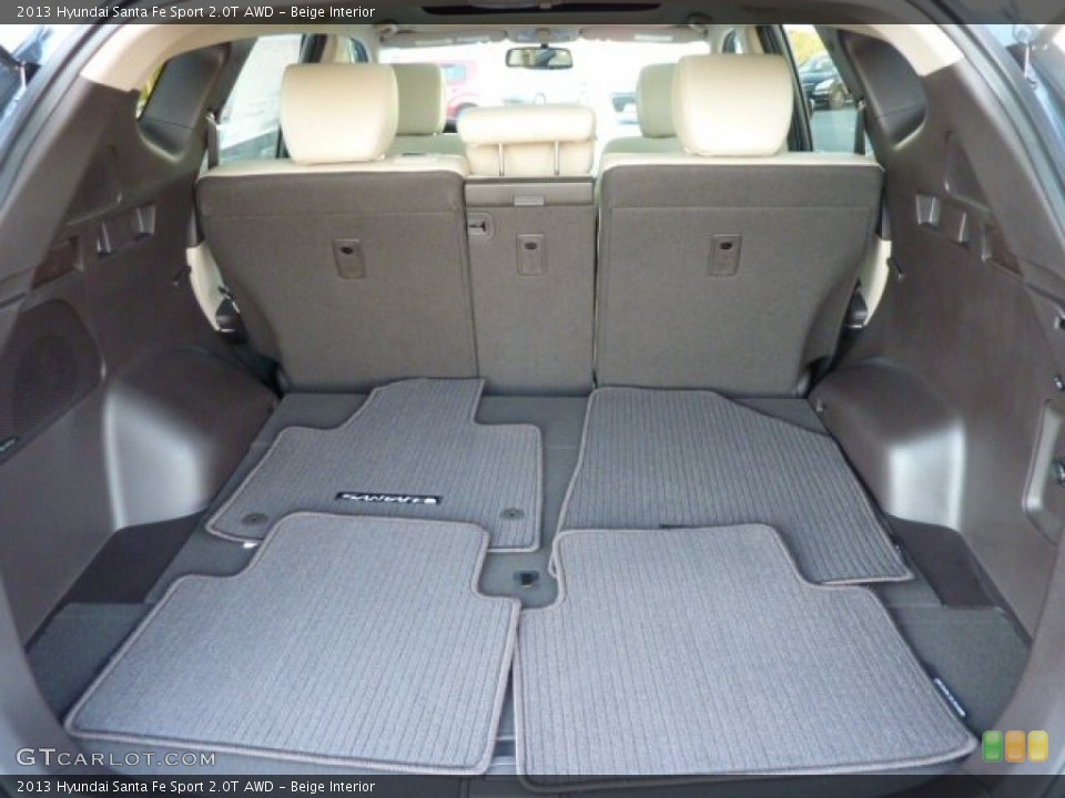 Beige Interior Trunk for the 2013 Hyundai Santa Fe Sport 2.0T AWD #72731413