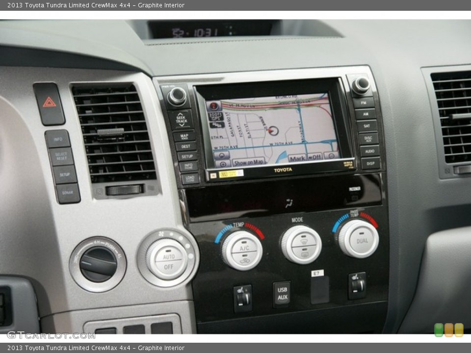 Graphite Interior Controls for the 2013 Toyota Tundra Limited CrewMax 4x4 #72731748