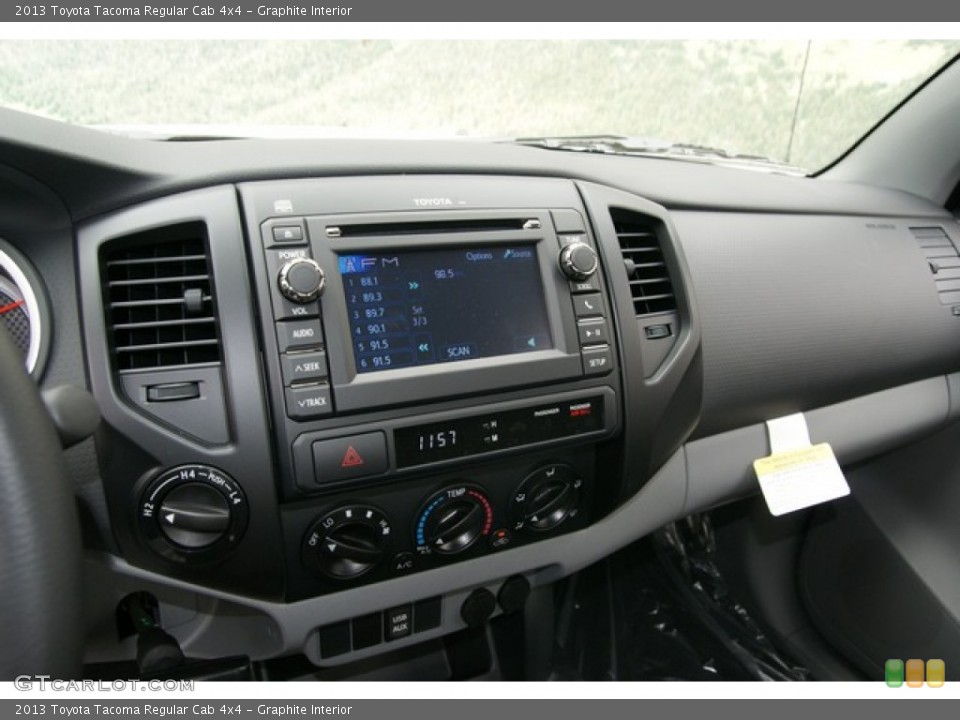Graphite Interior Dashboard for the 2013 Toyota Tacoma Regular Cab 4x4 #72732009