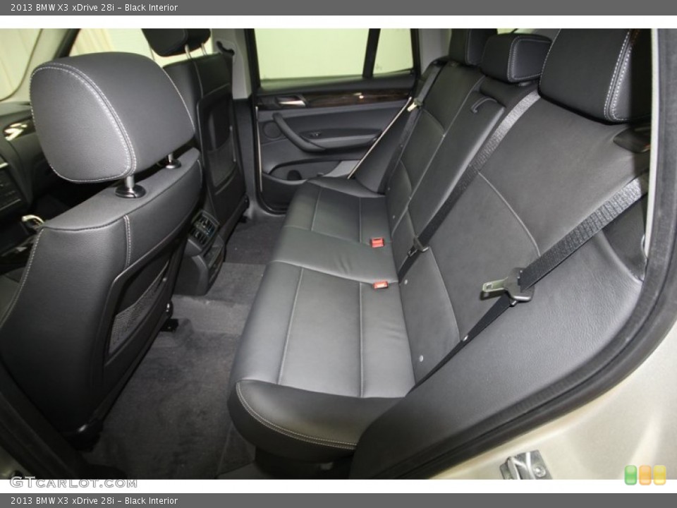 Black Interior Rear Seat for the 2013 BMW X3 xDrive 28i #72733310