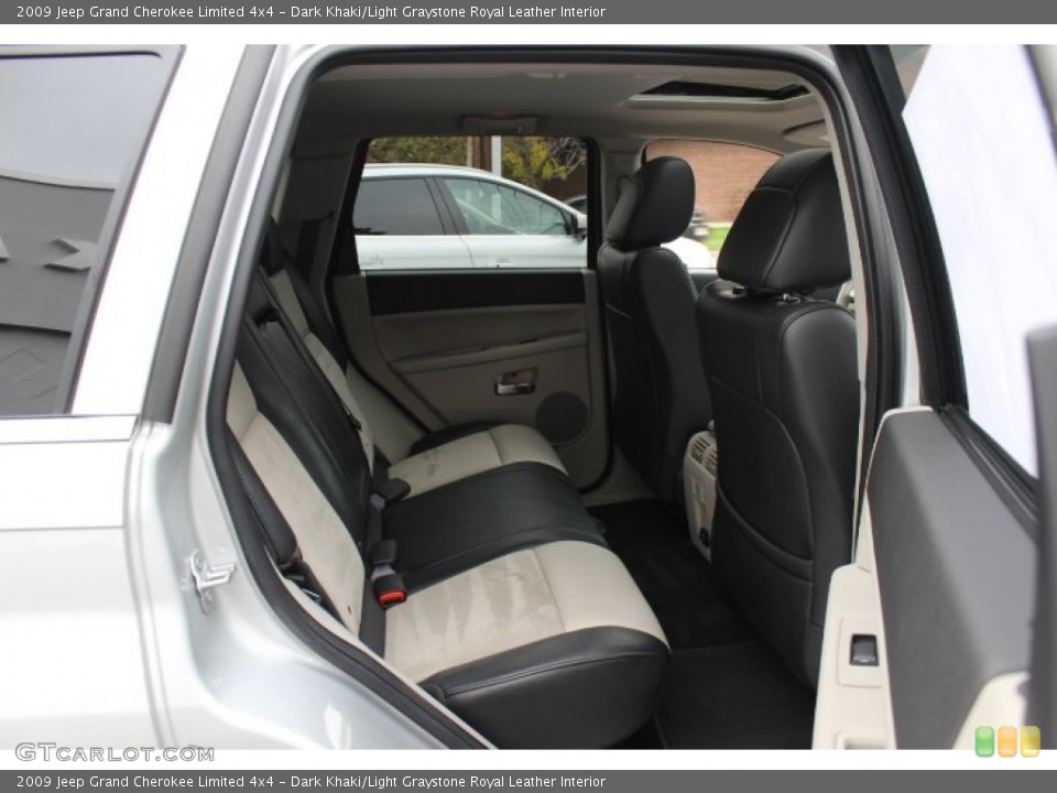 Dark Khaki/Light Graystone Royal Leather Interior Photo for the 2009 Jeep Grand Cherokee Limited 4x4 #72736274